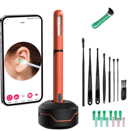 Nettoyeur d'Oreilles avec Caméra HD – Otoscope Endoscope Rechargeable USB-C