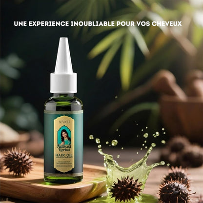 Huile Ayurvédique Anti-Chute, Repousse & Épaississement Rapide – Adivasi