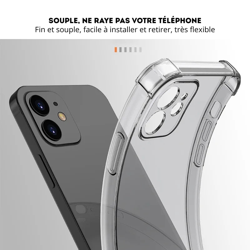 Coque Silicone Antichoc iPhone – Protection Objectif & Anti-Rayures
