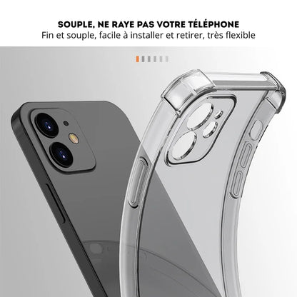 Coque Silicone Antichoc iPhone – Protection Objectif & Anti-Rayures
