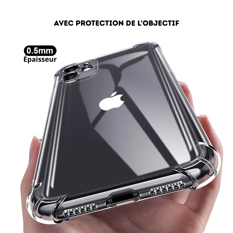 Coque Silicone Antichoc iPhone – Protection Objectif & Anti-Rayures
