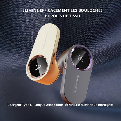 Épilateur de Vêtements Électrique Portable – Affichage LED, Rechargeable USB Type-C