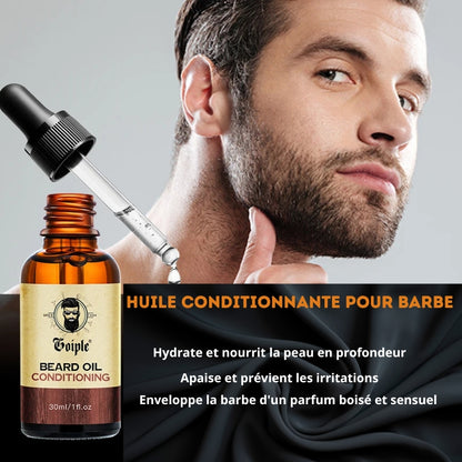 Kit Soin Barbe & Moustache Goiple – Shampooing, Huile & Baume