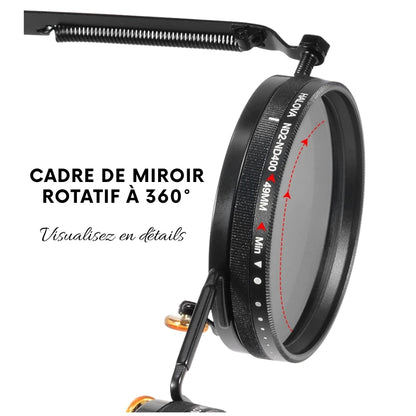 Lunettes de Soleil Rondes Polarisées – Réglage Luminosité ND9, UV400, Homme & Femme