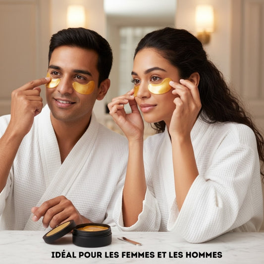 Patchs Dorés pour les Yeux – Éclat et Hydratation Intense