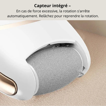 Lime-pieds électrique rechargeable – 2 têtes de meulage incluses
