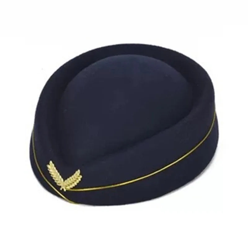 Chapeau Hôtesse de l'Air – Béret Uniforme Femme, Accessoire Cérémonie & Fête