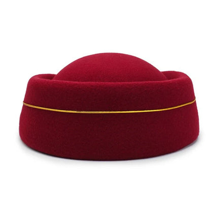 Chapeau Hôtesse de l'Air – Béret Uniforme Femme, Accessoire Cérémonie & Fête