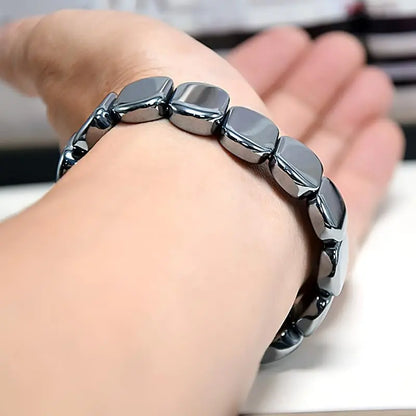 Bracelet Hématite Homme – Pierres Naturelles Énergisantes