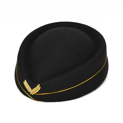 Chapeau Hôtesse de l'Air – Béret Uniforme Femme, Accessoire Cérémonie & Fête