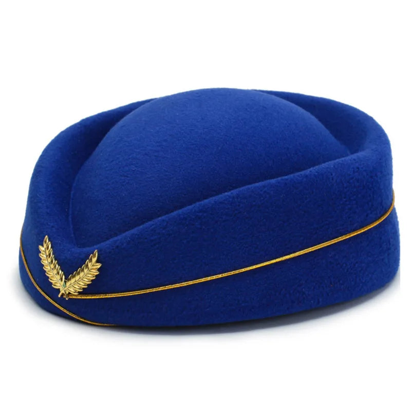 Chapeau Hôtesse de l'Air – Béret Uniforme Femme, Accessoire Cérémonie & Fête