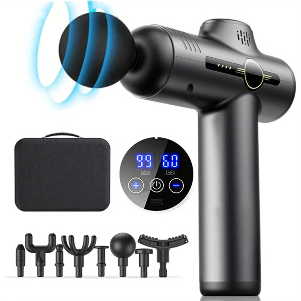 Pistolet de Massage Musculaire Portable – Relaxation Profonde Corps, Cou et Dos