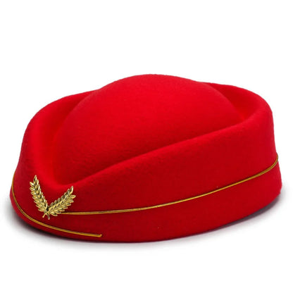 Chapeau Hôtesse de l'Air – Béret Uniforme Femme, Accessoire Cérémonie & Fête