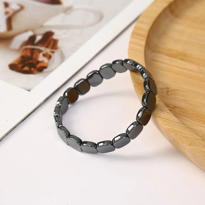 Bracelet Hématite Homme – Pierres Naturelles Énergisantes