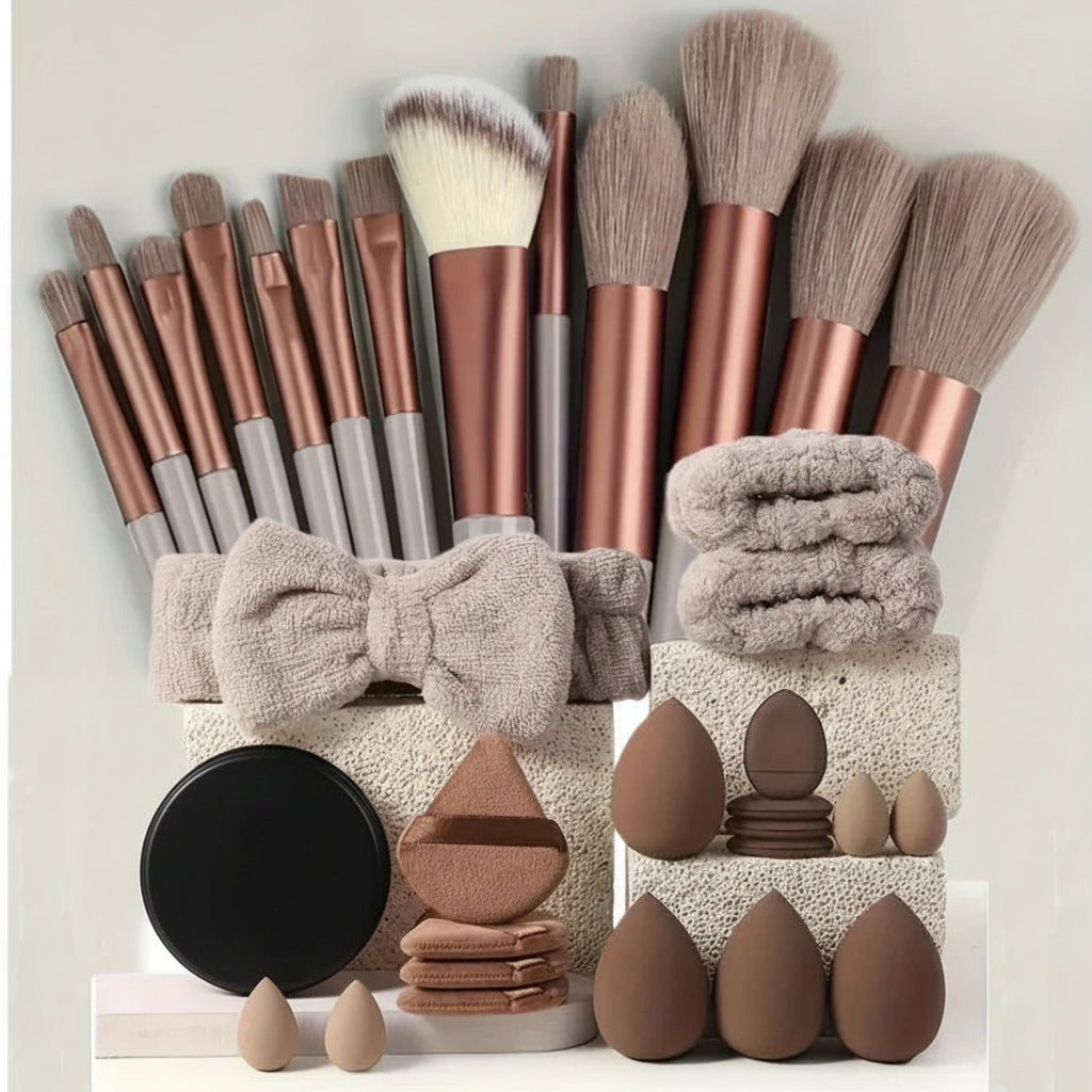 Ensemble de Pinceaux de Maquillage Professionnel 33 pcs – Application Précise & Résultat Impeccable
