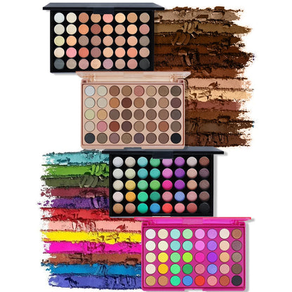 Palette Fards à Paupières 40 Couleurs – Tons Terre & Arc-en-Ciel, Mat & Shimmer