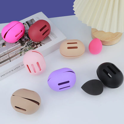 Étui Silicone Anti-Poussière pour Éponge de Maquillage – Rangement Voyage