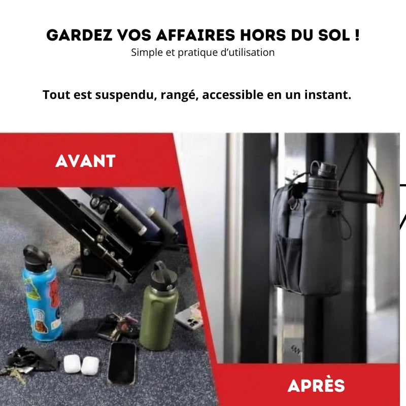 Sac de Sport Magnétique | Grande Capacité – Organiseur, Poche Téléphone & Porte-Bouteille Intégré