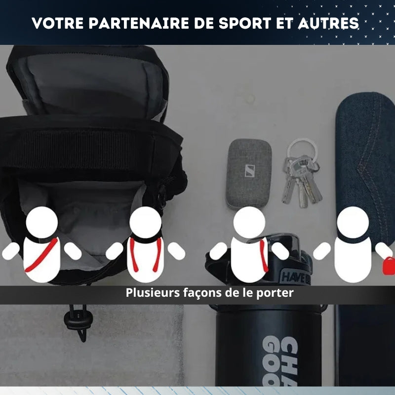 Sac de Sport Magnétique | Grande Capacité – Organiseur, Poche Téléphone & Porte-Bouteille Intégré