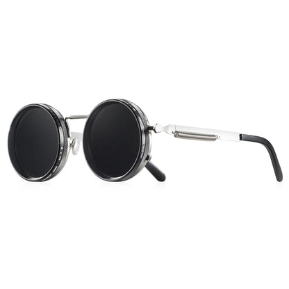 Lunettes de Soleil Rondes Polarisées – Réglage Luminosité ND9, UV400, Homme & Femme