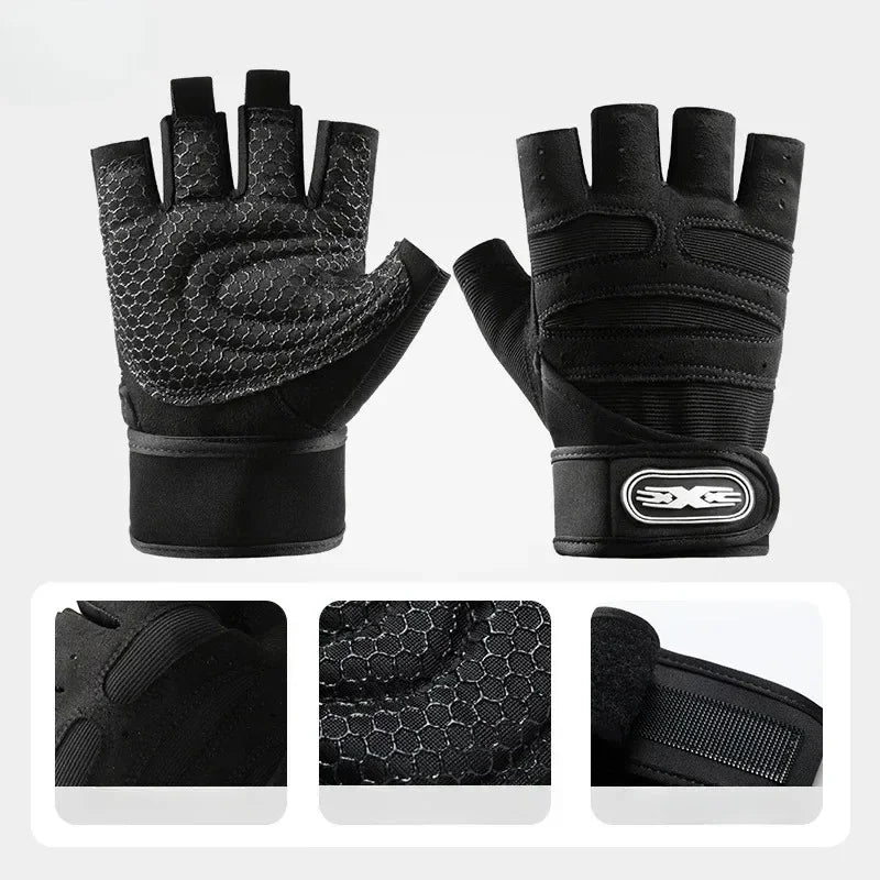 Gants de Sport Sans Doigts Multi-activités Pour Homme et Femme