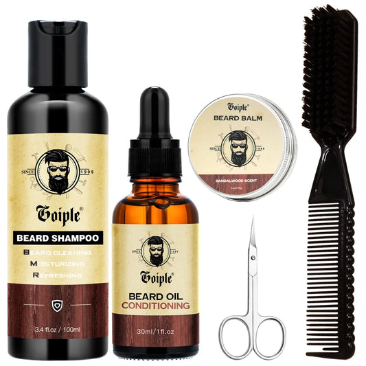 Kit Soin Barbe & Moustache Goiple – Shampooing, Huile & Baume