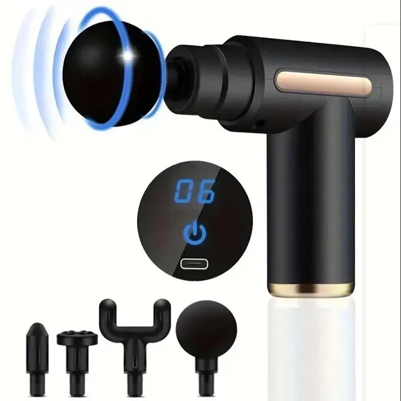 Pistolet de Massage Musculaire Portable – Relaxation Profonde Corps, Cou et Dos
