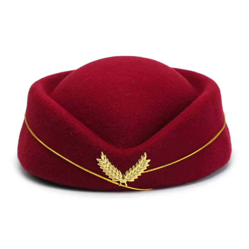Chapeau Hôtesse de l'Air – Béret Uniforme Femme, Accessoire Cérémonie & Fête