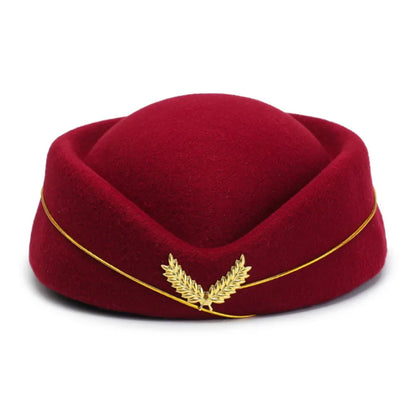 Chapeau Hôtesse de l'Air – Béret Uniforme Femme, Accessoire Cérémonie & Fête