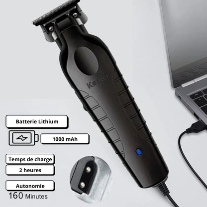 Tondeuse Électrique Professionnelle Kemei KM-22 Sans fil - Batterie 1200mAh