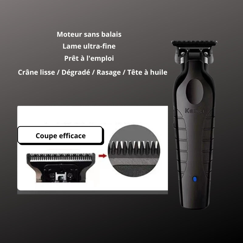 Tondeuse Électrique Professionnelle Kemei KM-22 Sans fil - Batterie 1200mAh