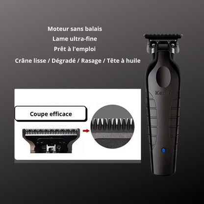 Tondeuse Électrique Professionnelle Kemei KM-22 Sans fil - Batterie 1200mAh